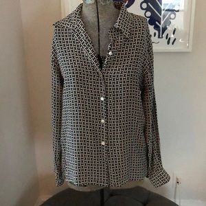 Vintage Halston Silk Blouse 10